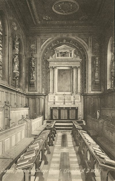 Interieur, Pembroke College Chapel, Oxford, Oxfordshire door English Photographer