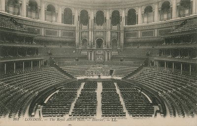 Interieur van de Royal Albert Hall, Londen door English Photographer