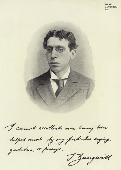 Israel Zangwill door English Photographer