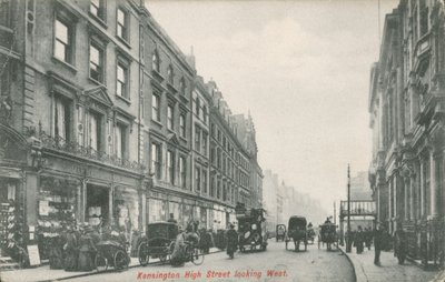Kensington High Street richting West door English Photographer