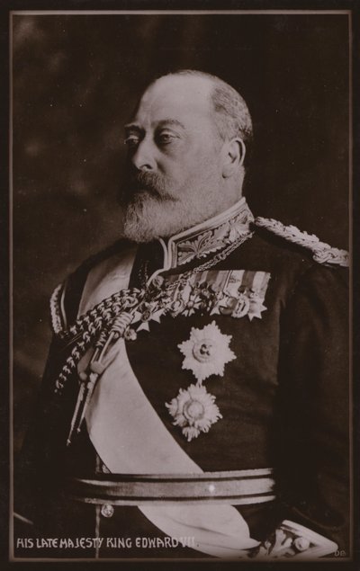 Koning Edward VII door English Photographer
