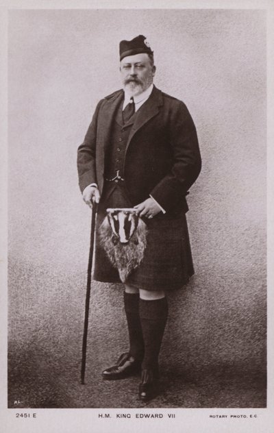 Koning Edward VII door English Photographer