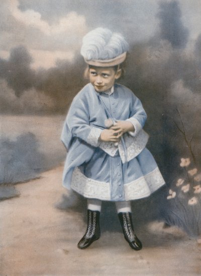 Koning George V als jong kind, Sandringham, Norfolk, 1868 door English Photographer