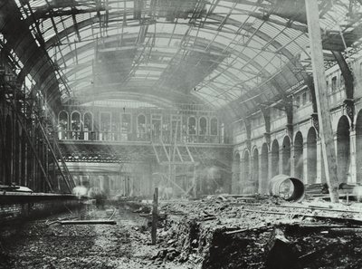 Kings Cross Station: bouwwerkzaamheden in uitvoering, 1862 door English Photographer