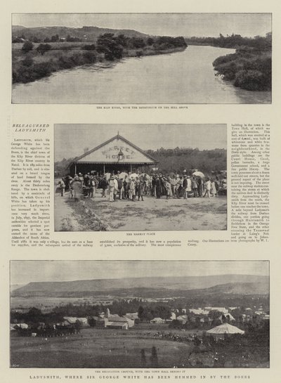 Ladysmith, waar Sir George White is ingesloten door de Boeren door English Photographer