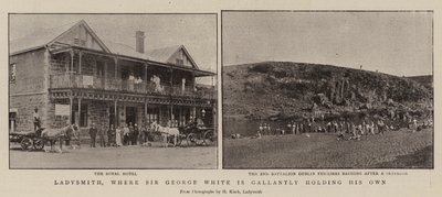Ladysmith, waar Sir George White dapper standhoudt door English Photographer