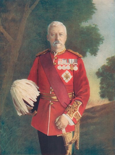 Luitenant-generaal Sir R. C. Low. Commandant van het Bombay-leger door English Photographer