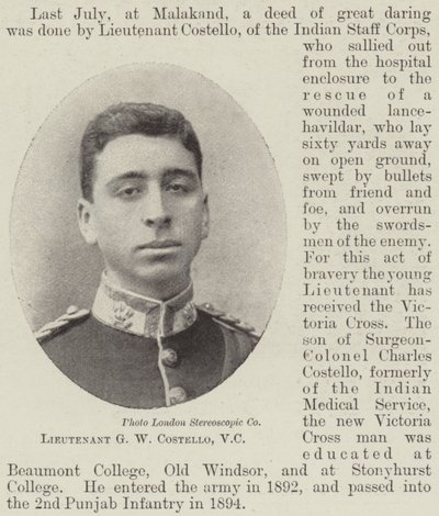 Luitenant G W Costello, VC door English Photographer