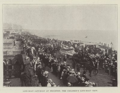 Life-Boat zaterdag in Brighton, de kinderreddingsbootbemanning door English Photographer