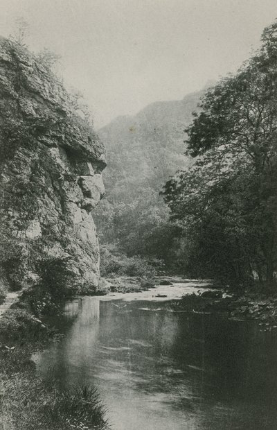 Leeuwengezicht Rots, Dovedale door English Photographer