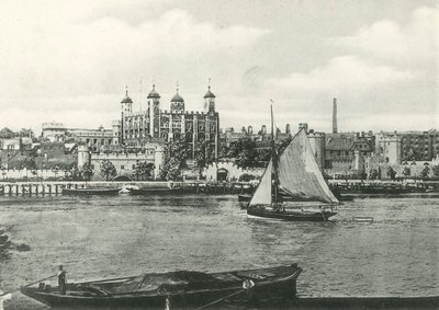Londense Toren vanaf de Theems door English Photographer
