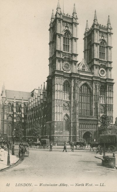 Londen, Westminster Abbey, Noordwest door English Photographer