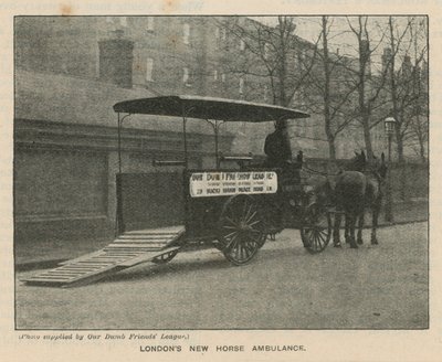 Londens nieuwe paardenambulance door English Photographer