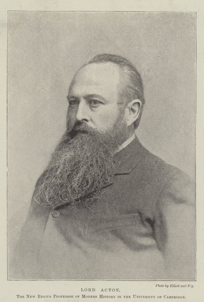 Lord Acton, de Nieuwe Regius Professor in Moderne Geschiedenis aan de Universiteit van Cambridge door English Photographer