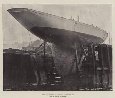 Lord Dunravens Nieuwe Jacht, Valkyrie III door English Photographer