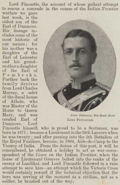 Lord Fincastle door English Photographer