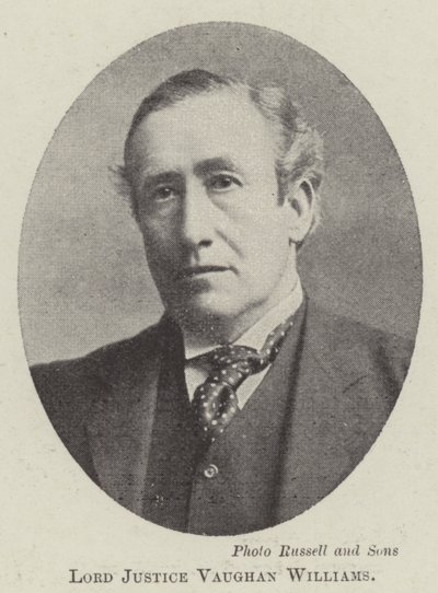 Lord Justice Vaughan Williams door English Photographer