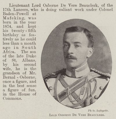 Lord Osborne De Vere Beauclerk door English Photographer