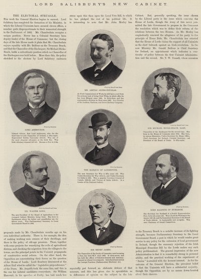 Het nieuwe kabinet van Lord Salisbury door English Photographer