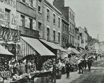 Lower Marsh: kijkend naar het oosten, 1896 door English Photographer