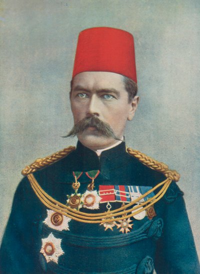 Luitenant-generaal Lord Kitchener van Khartoum. Chef van de staf, Zuid-Afrikaanse veldmacht door English Photographer
