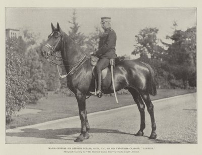 Generaal-majoor Sir Redvers Buller, GCB, VC, op zijn favoriete paard, Gambler door English Photographer