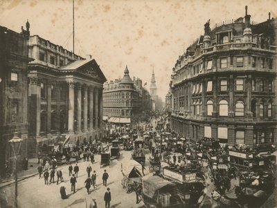 Mansion House, Queen Victoria Street en Cheapside, Londen door English Photographer
