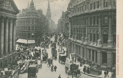 Mansion House en Cheapside, Londen door English Photographer