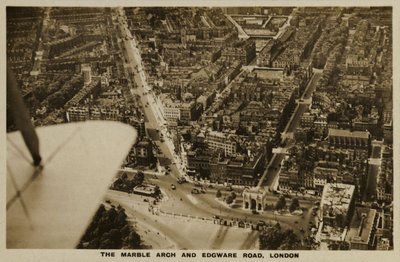Marble Arch, Edgware Road, Londen (luchtfoto) door English Photographer
