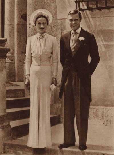Huwelijk van de hertog van Windsor met mevrouw Simpson in het Chateau de Cande, Monts, 3 juni 1937 door English Photographer