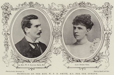 Huwelijk van de eerbiedwaardige W F D Smith, MP voor de Strand door English Photographer