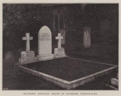 Graf van Matthew Arnold in Laleham Kerkhof door English Photographer