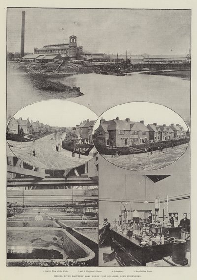 Lever Brothers zeepfabrieken, Port Sunlight, nabij Birkenhead door English Photographer