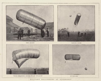 Militair ballonvaren in Aldershot door English Photographer