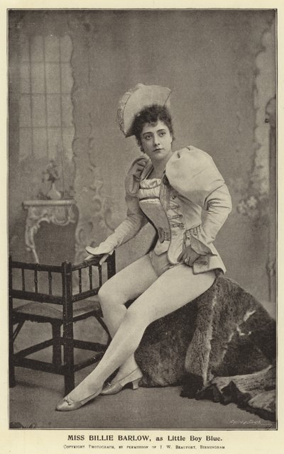 Mevrouw Billie Barlow, als Little Boy Blue door English Photographer