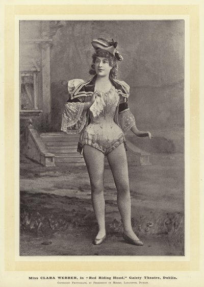 Miss Clara Webber in Red Riding Hood, Gaiety Theatre, Dublin door English Photographer