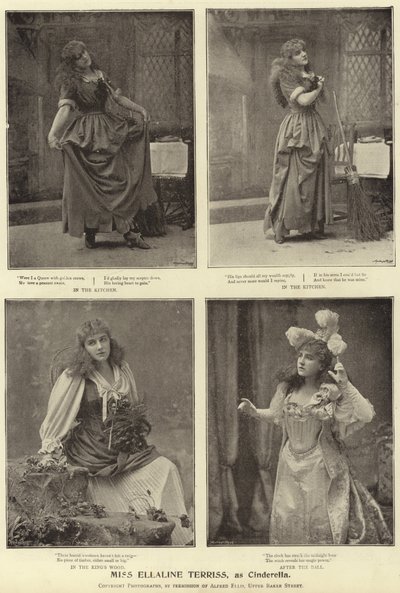 Mevrouw Ellaline Terriss, als Assepoester door English Photographer