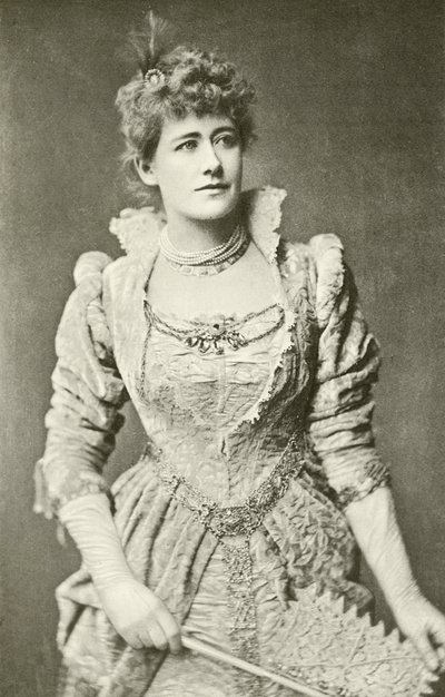 Miss Ellen Terry als Beatrice (gravure) door English Photographer