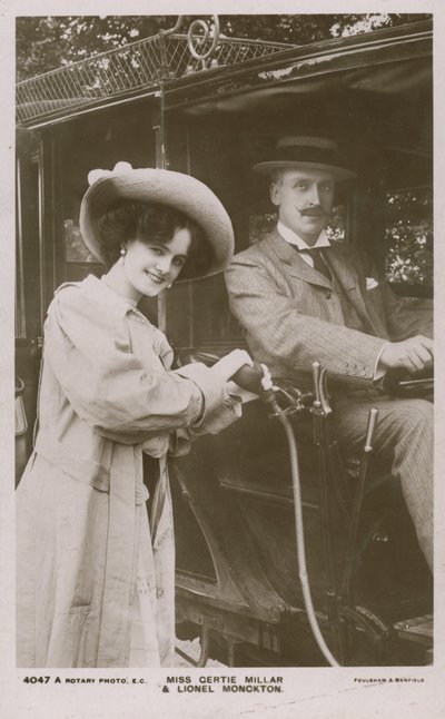 Miss Gertie Millar en Lionel Monckton door English Photographer