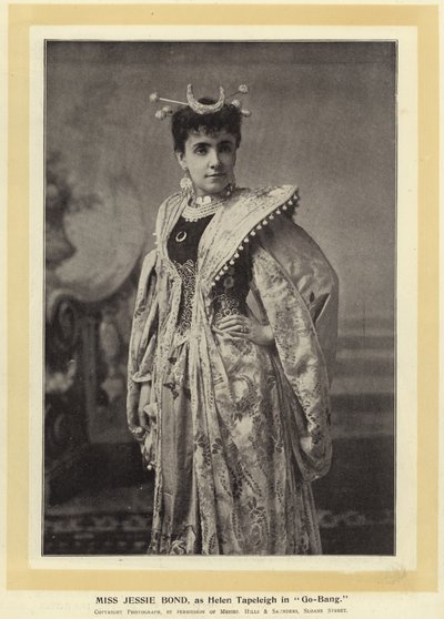 Miss Jessie Bond, als Helen Tapeleigh in Go-Bang door English Photographer
