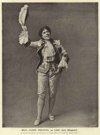 Mevrouw Jessie Preston, als Little Jack Sheppard door English Photographer