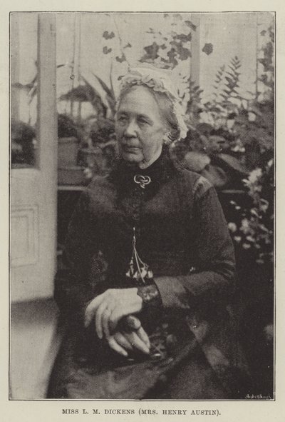Miss L M Dickens (mevrouw Henry Austin) door English Photographer
