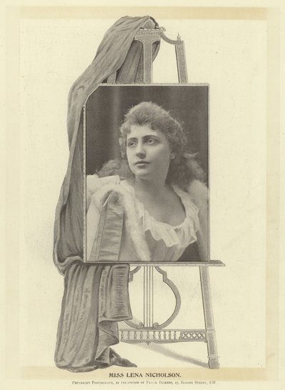 Mevrouw Lena Nicholson door English Photographer