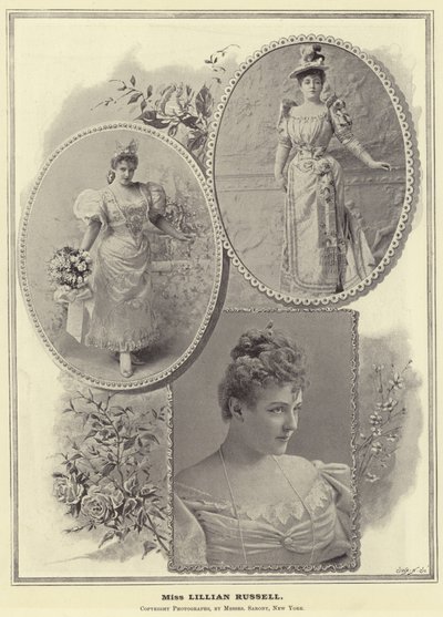 Miss Lillian Russell door English Photographer