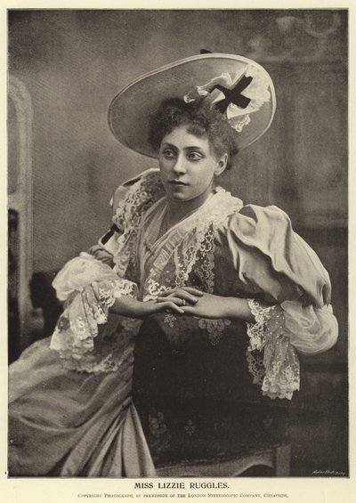 Mevrouw Lizzie Ruggles door English Photographer
