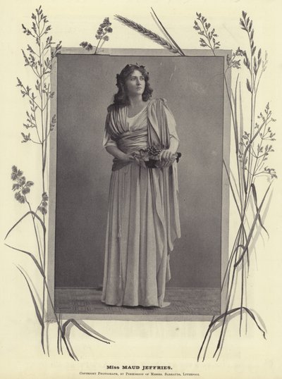 Miss Maud Jeffries door English Photographer