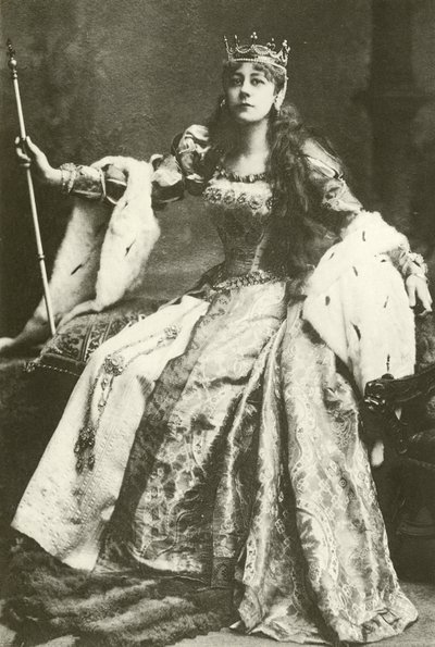 Miss Violet Vanbrugh als Anne Boleyn (gravure) door English Photographer
