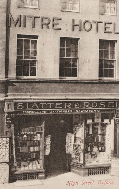 Mitre Hotel en Slatter en Rose, High Street, Oxford door English Photographer