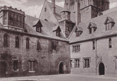 Mob Binnenplaats Merton College, Oxford door English Photographer