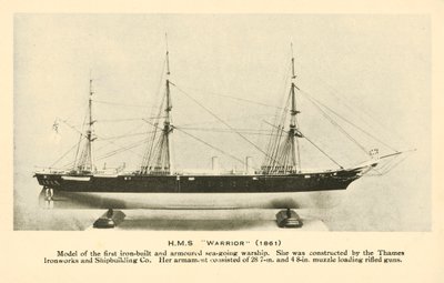 Model van HMS Warrior door English Photographer
